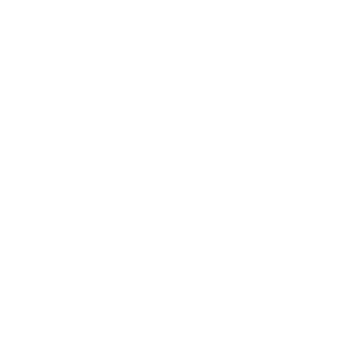 a white outline of a rabbit